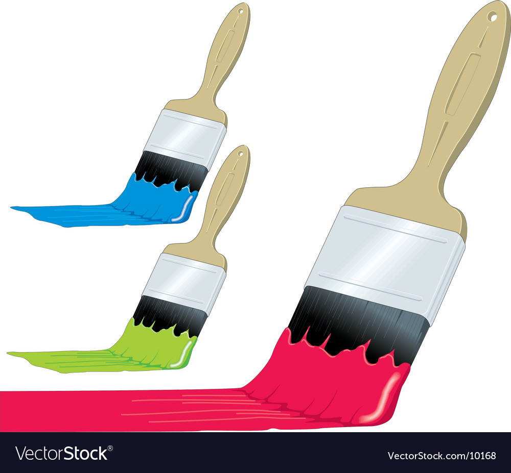 Brush graphic Royalty Free Vector Image VectorStock