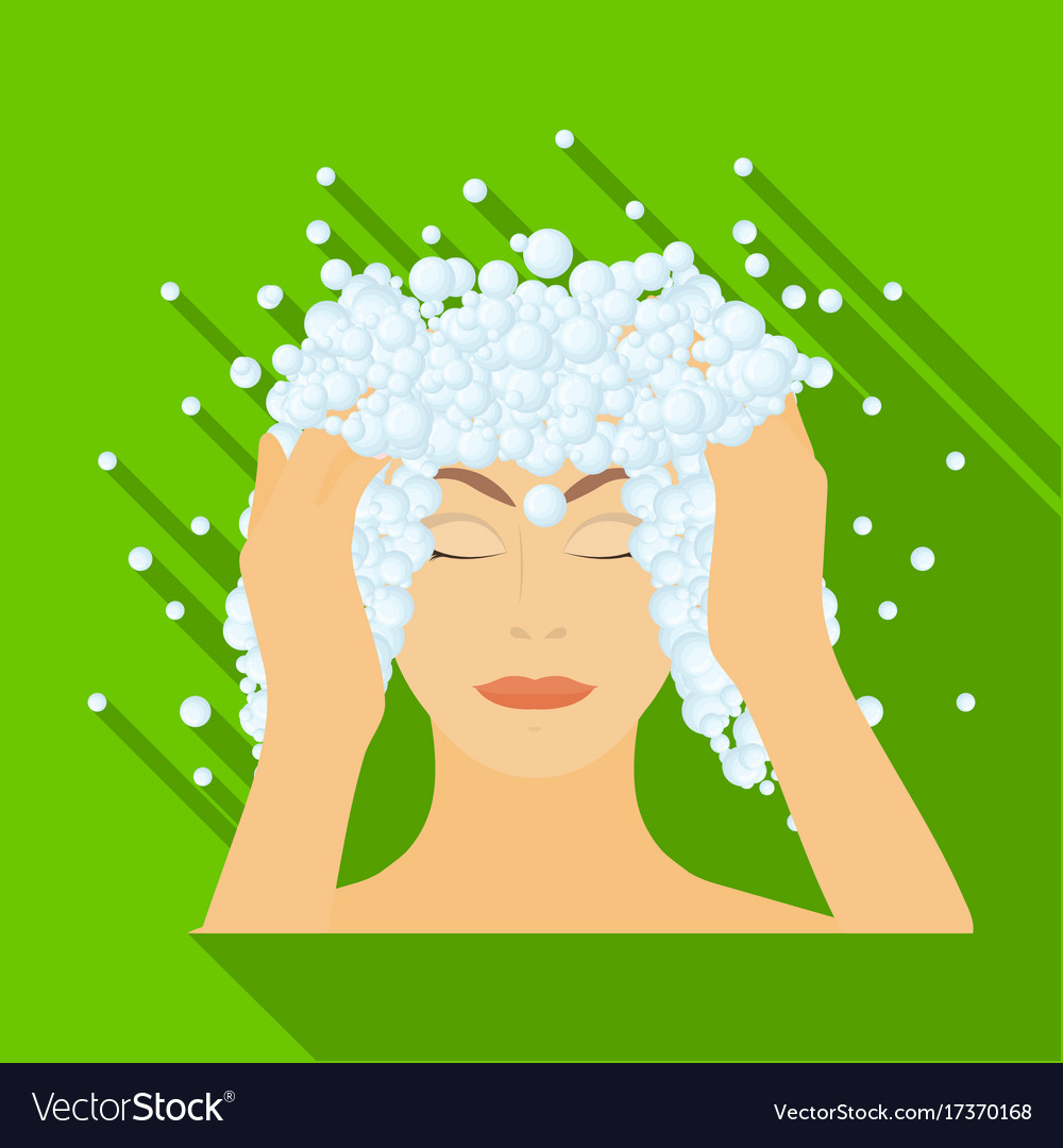 Foam single icon in flat style foam symbol Vector Image