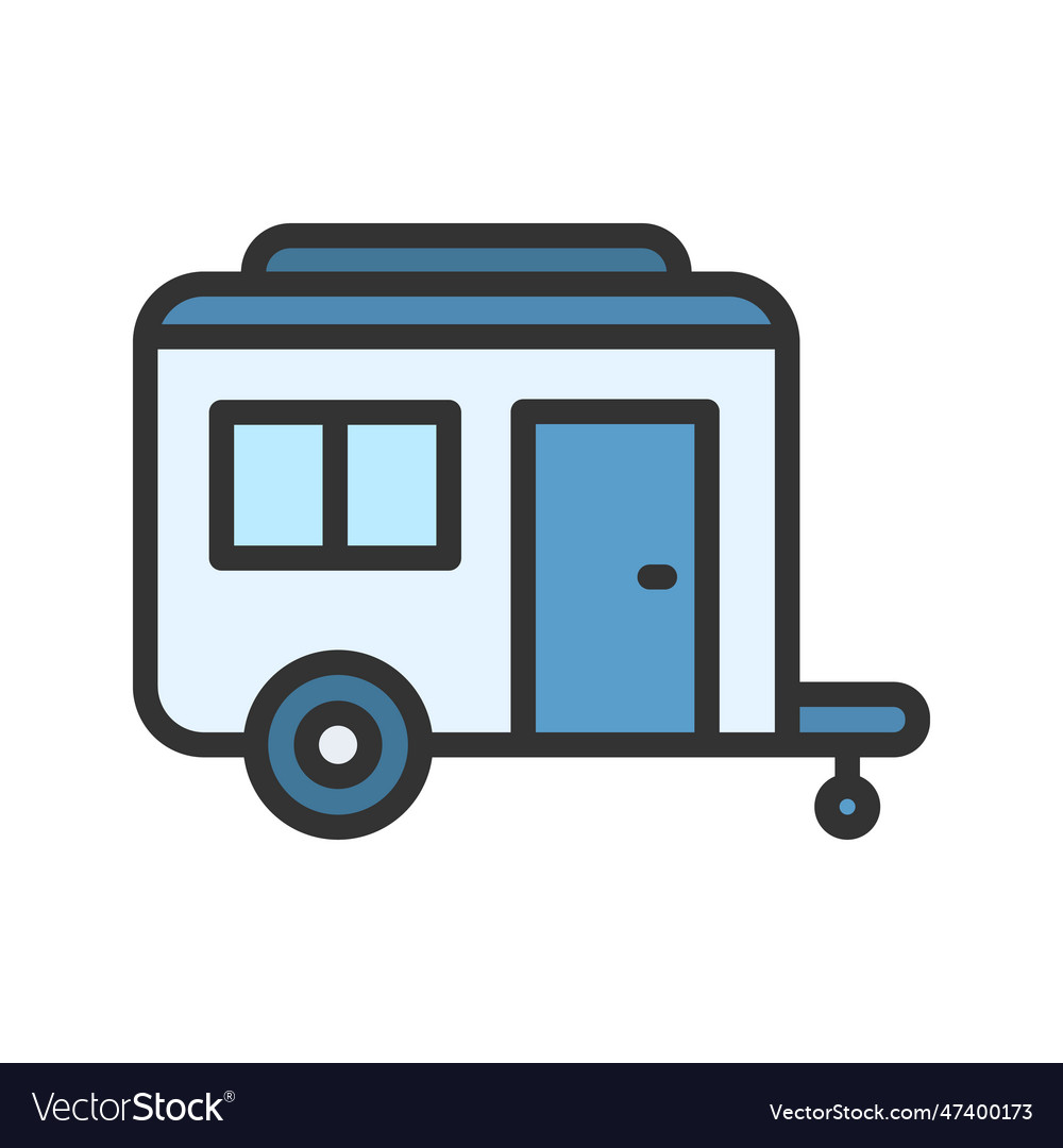 Caravan icon image Royalty Free Vector Image - VectorStock