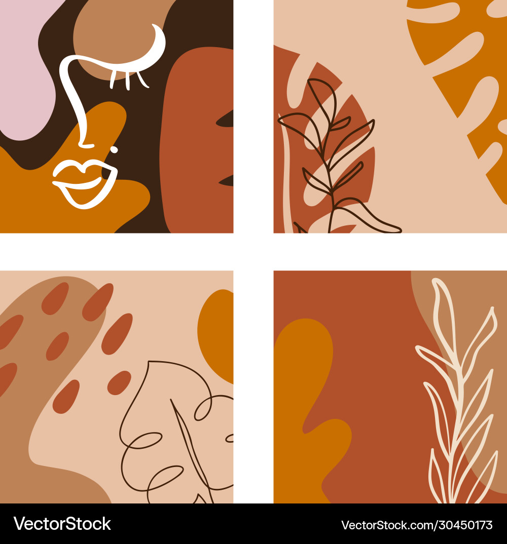 Set abstract creative backgrounds in Royalty Free Vector