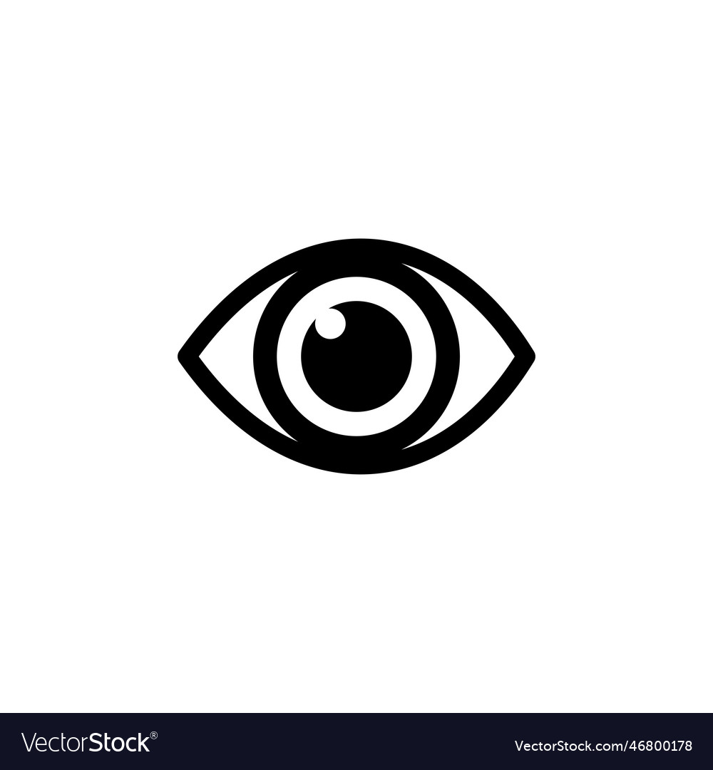 Eye icon icon look and vision icon Royalty Free Vector Image