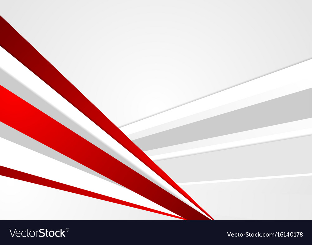 Grey and red corporate abstract stripes background