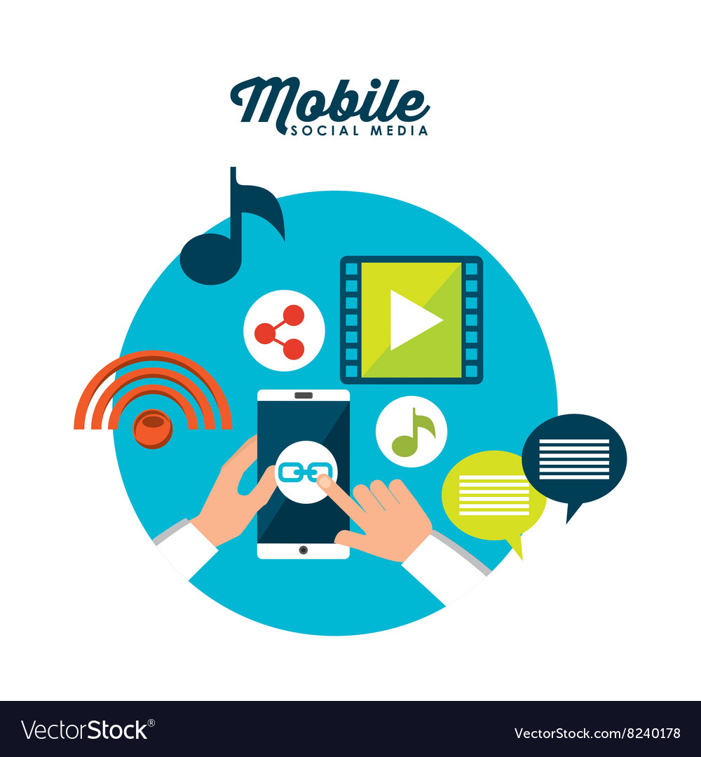 Mobile technology design Royalty Free Vector Image