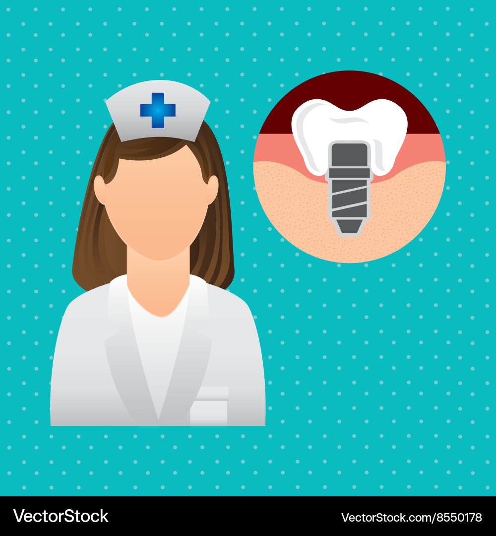 Professional dentist design Royalty Free Vector Image