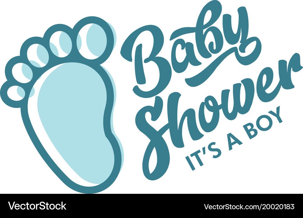 Baby shower invite greeting card Royalty Free Vector Image