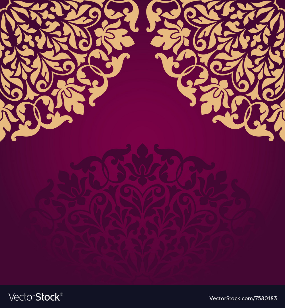 Floral Indian Pattern Royalty Free Vector Image