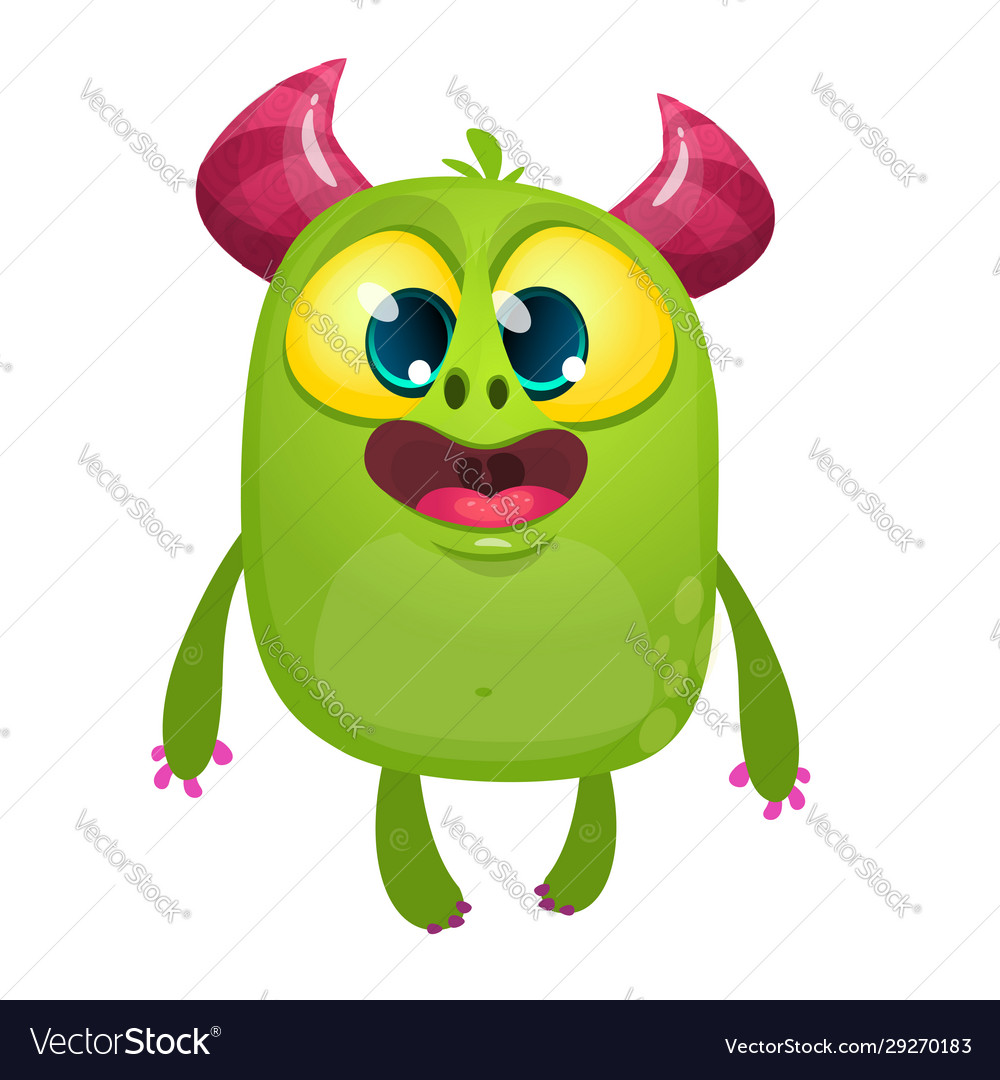 Funny cartoon monster Royalty Free Vector Image