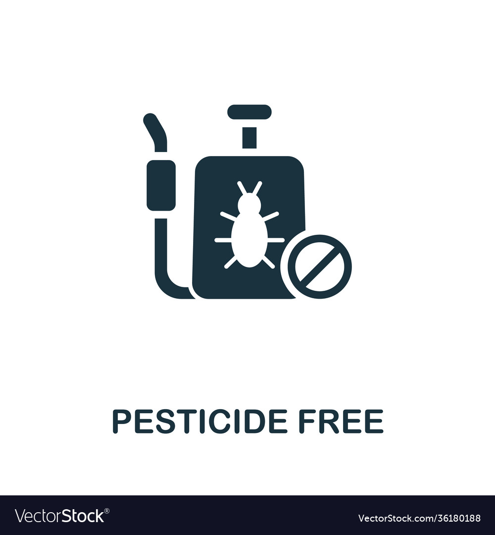 Pesticide free icon from organic farming Vector Image