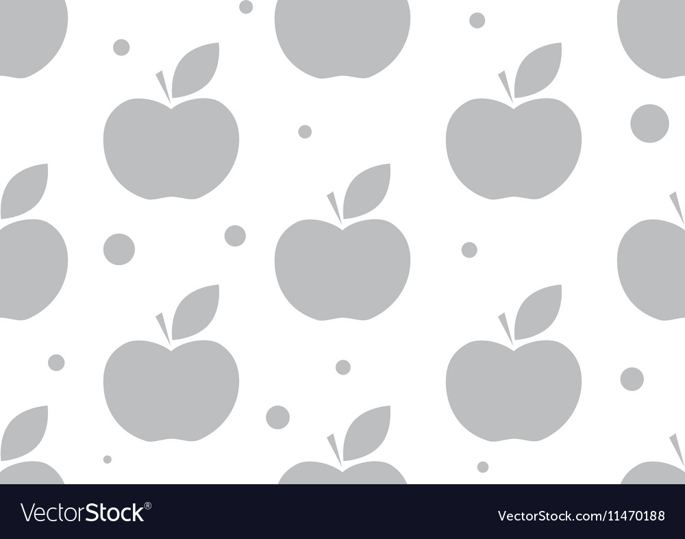 Seamless apple background pattern Royalty Free Vector Image