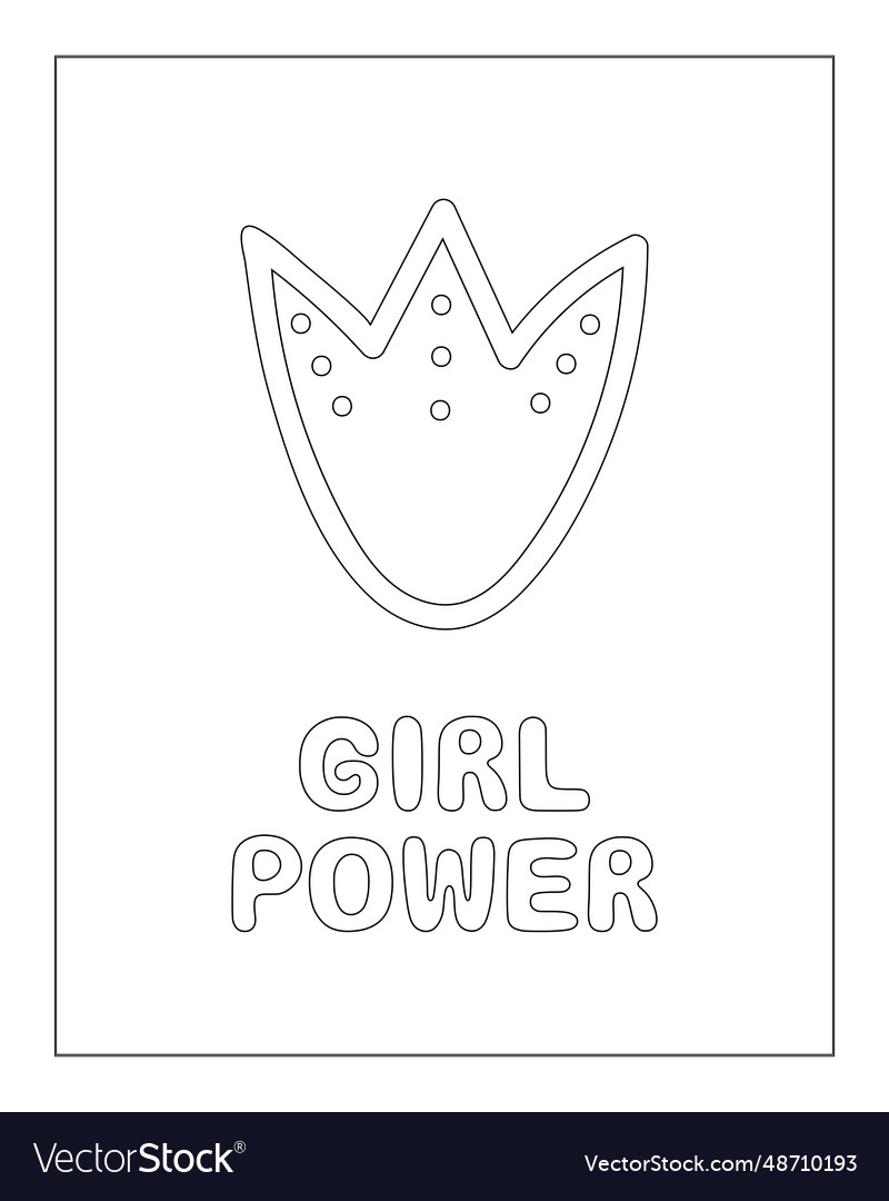 Coloring page outline drawing for book Royalty Free Vector