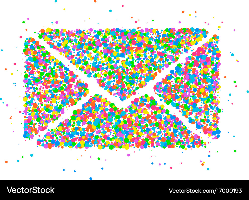 Envelope circles icon Royalty Free Vector Image