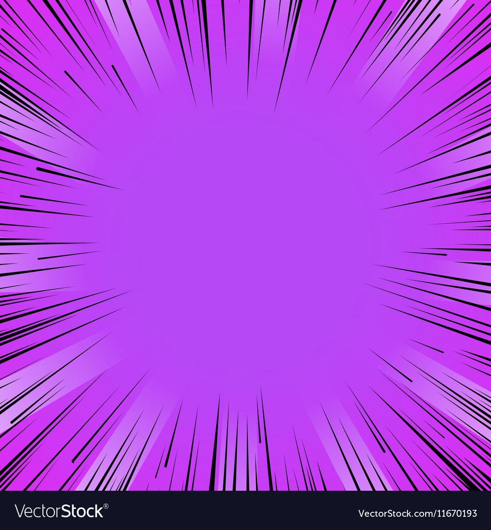 Manga comic book flash purple explosion radial