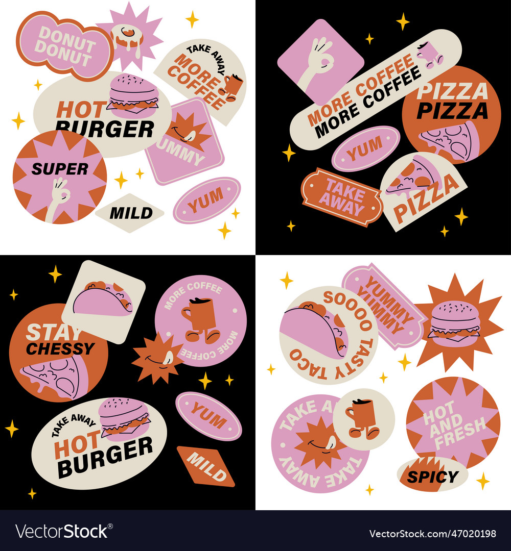 For cheeseburger stickers colorful patch badge