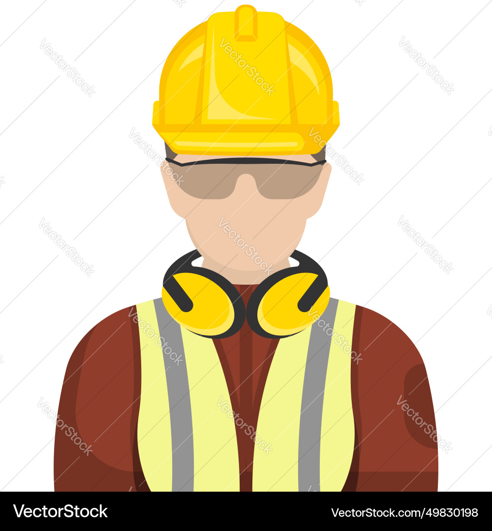 Professional heavy industry engineer worker Vector Image