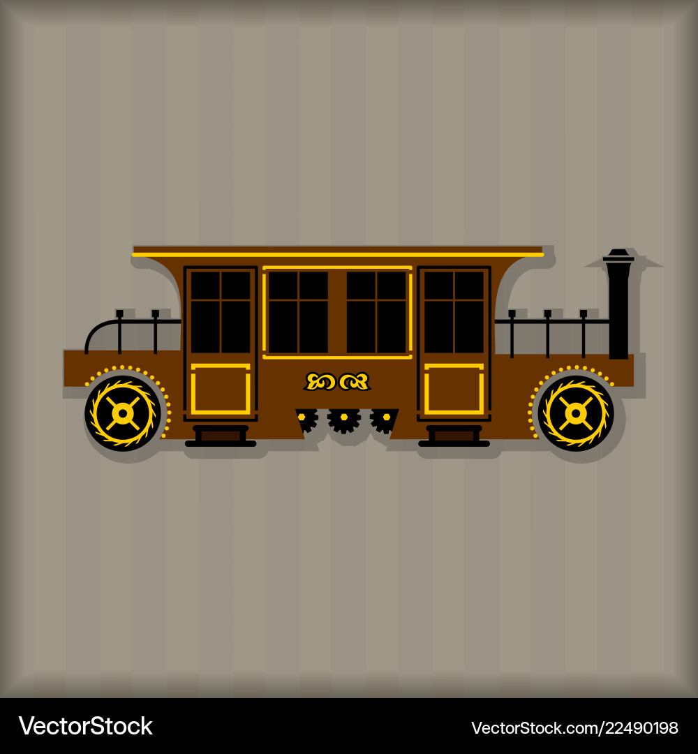 Set steampunk design elements Royalty Free Vector Image