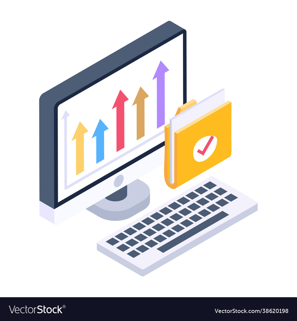 Verified business data Royalty Free Vector Image