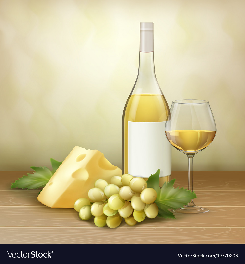 Wine still life Royalty Free Vector Image - VectorStock