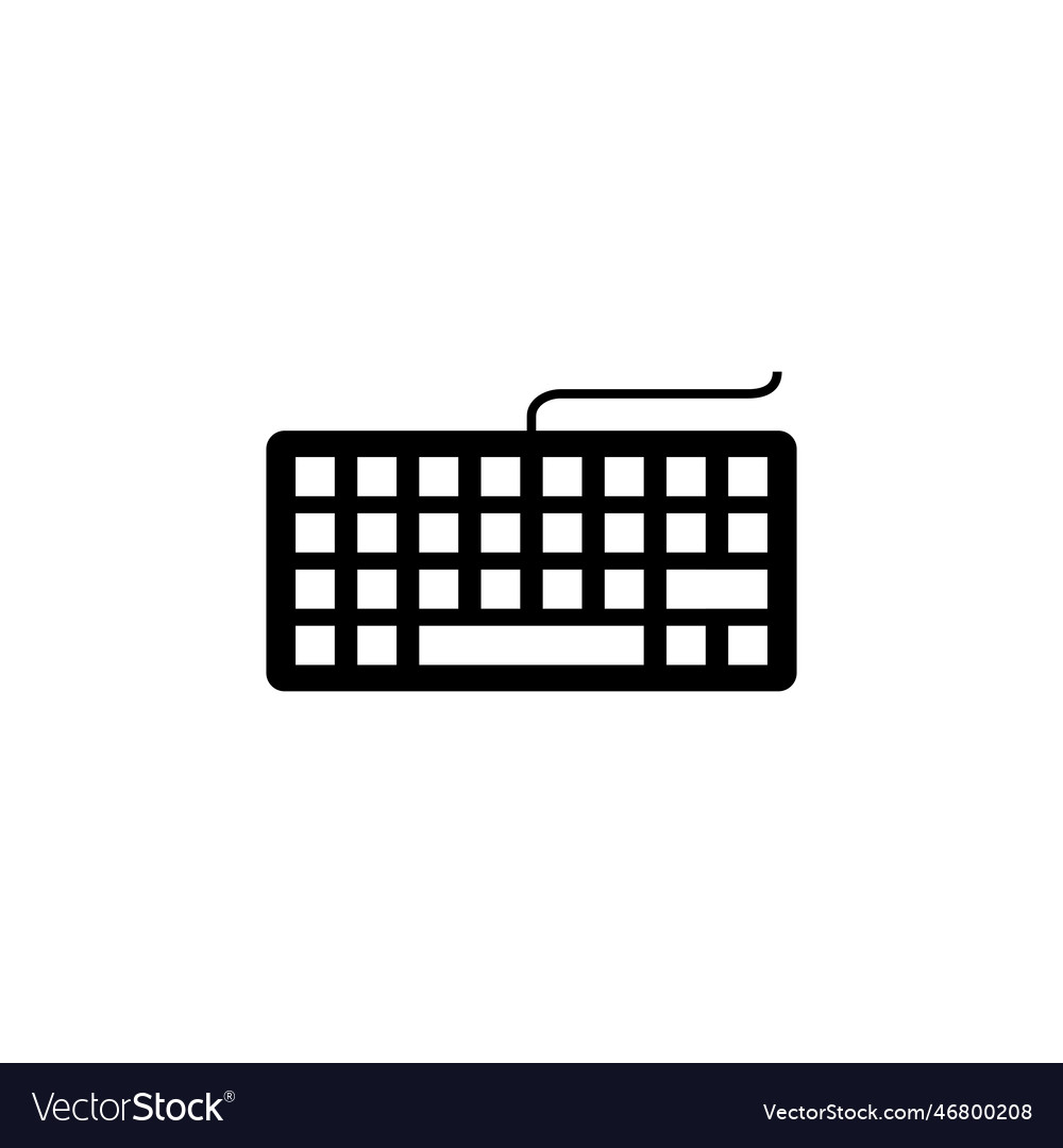 Keyboard icon keyboard symbol Royalty Free Vector Image