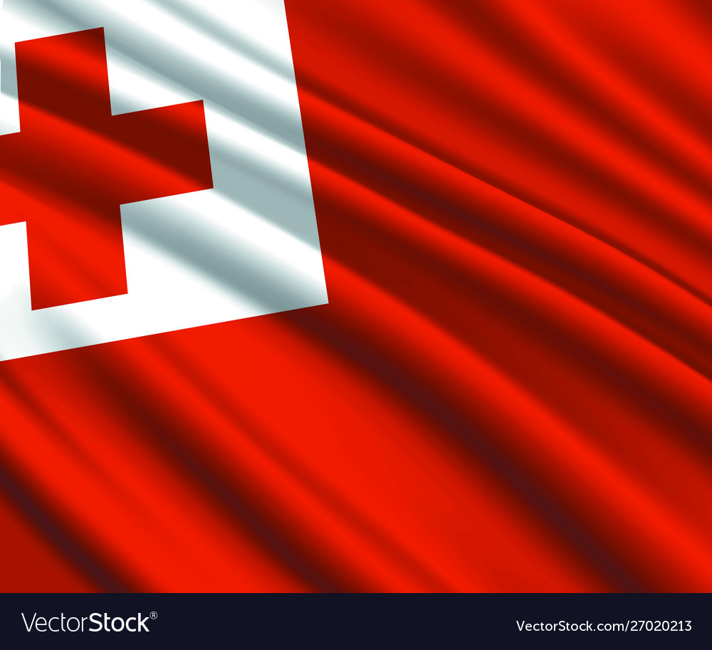 3d Waving Flag Royalty Free Vector Image Vectorstock