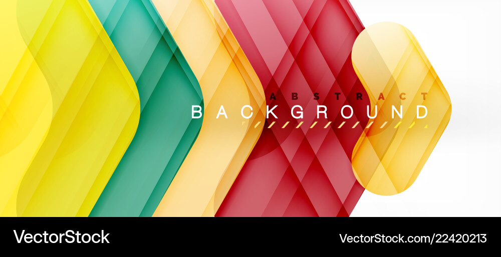 Colorful glossy arrows abstract background Vector Image