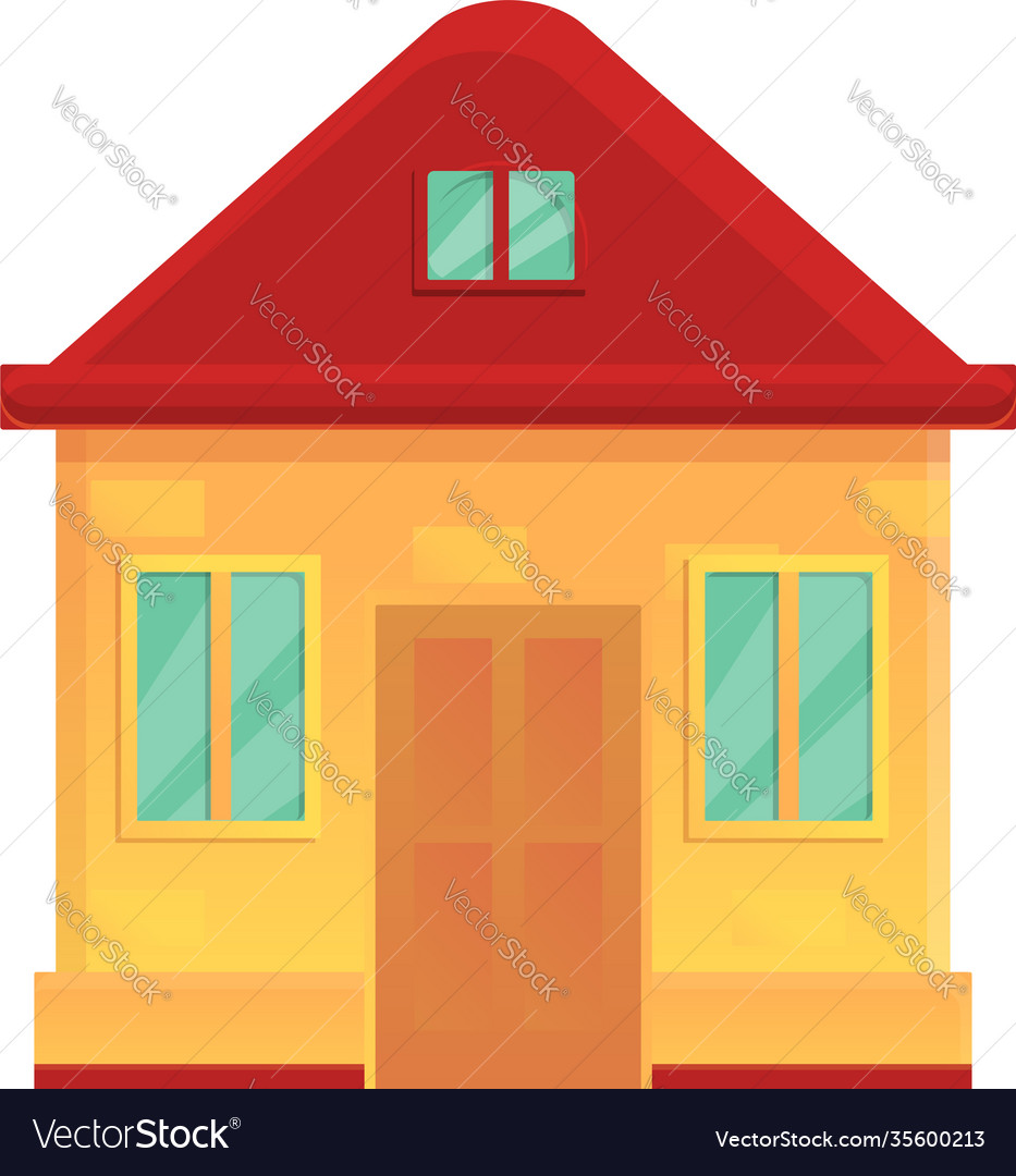 Family home icon cartoon style Royalty Free Vector Image