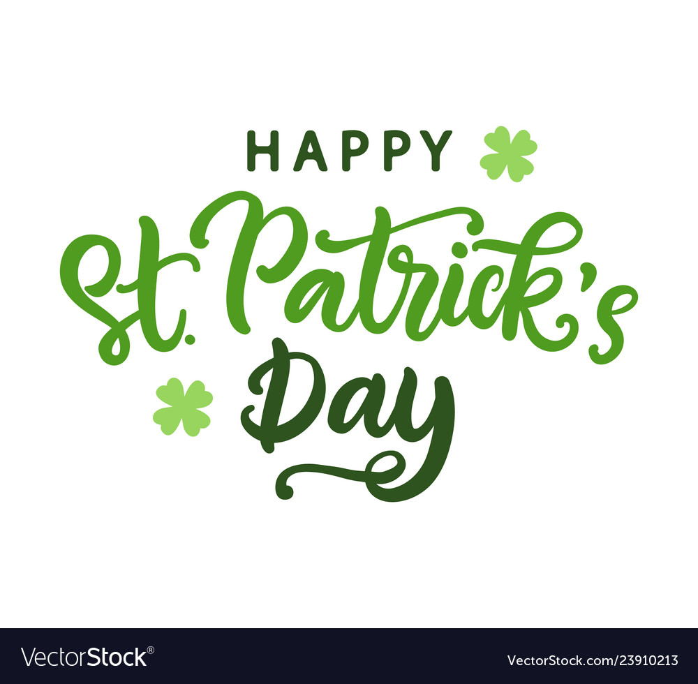 Happy saint patricks day greeting card Royalty Free Vector