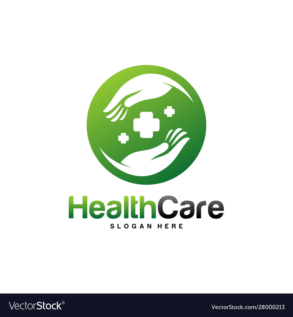 Health care logo design concept care logo Vector Image