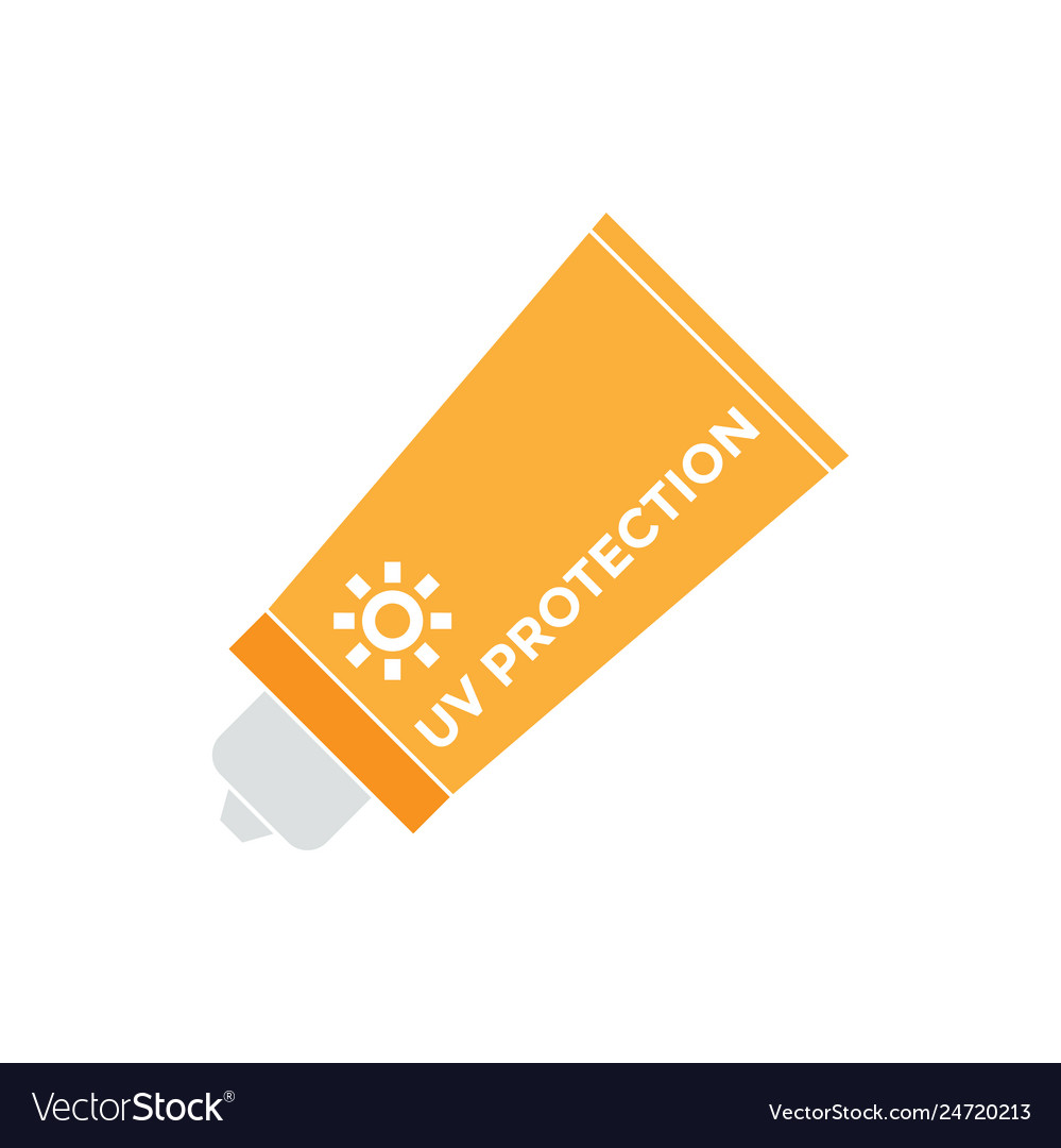 Sunblock graphic design template isolated Vector Image