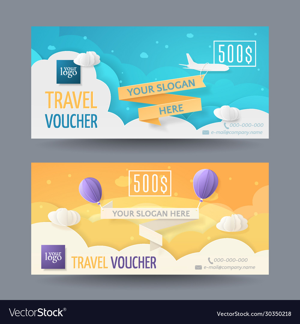 Gift voucher template Royalty Free Vector Image