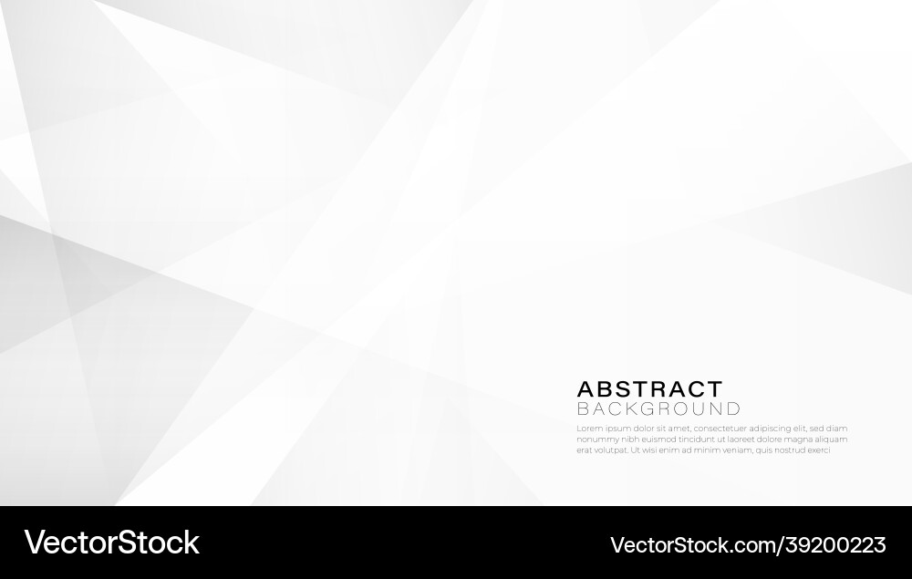 Abstract white and gray gradient background Vector Image