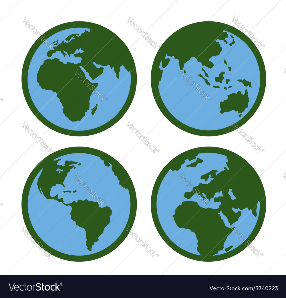 Globe icon Royalty Free Vector Image - VectorStock