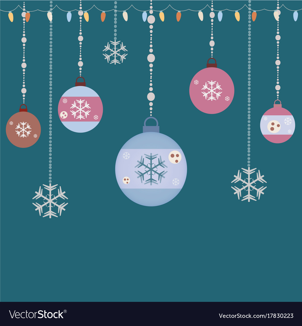 Hanging Ornaments Retro Style Royalty Free Vector Image Hanging Ornaments Retro Style Vector Image