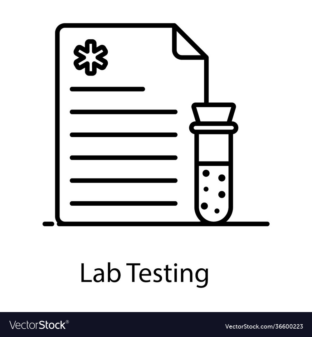 Lab testing Royalty Free Vector Image VectorStock
