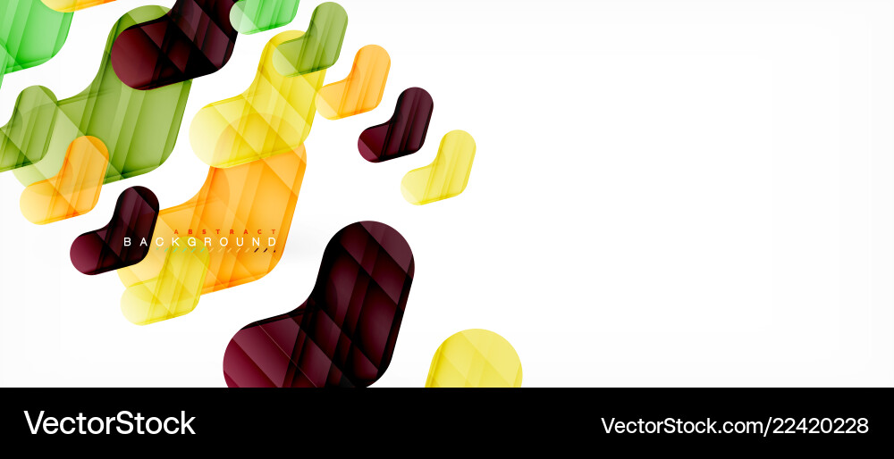 Colorful glossy arrows abstract background Vector Image