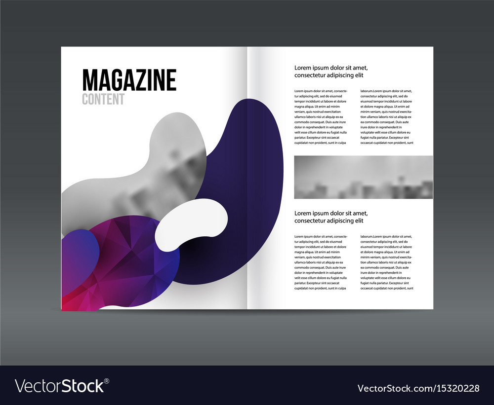 modern brochure layout design template royalty free vector