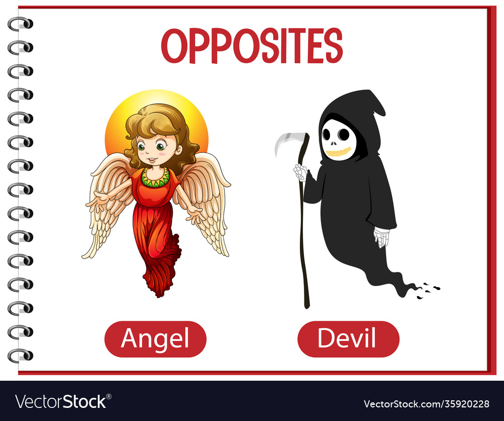 opposite-words-with-angel-and-devil-royalty-free-vector