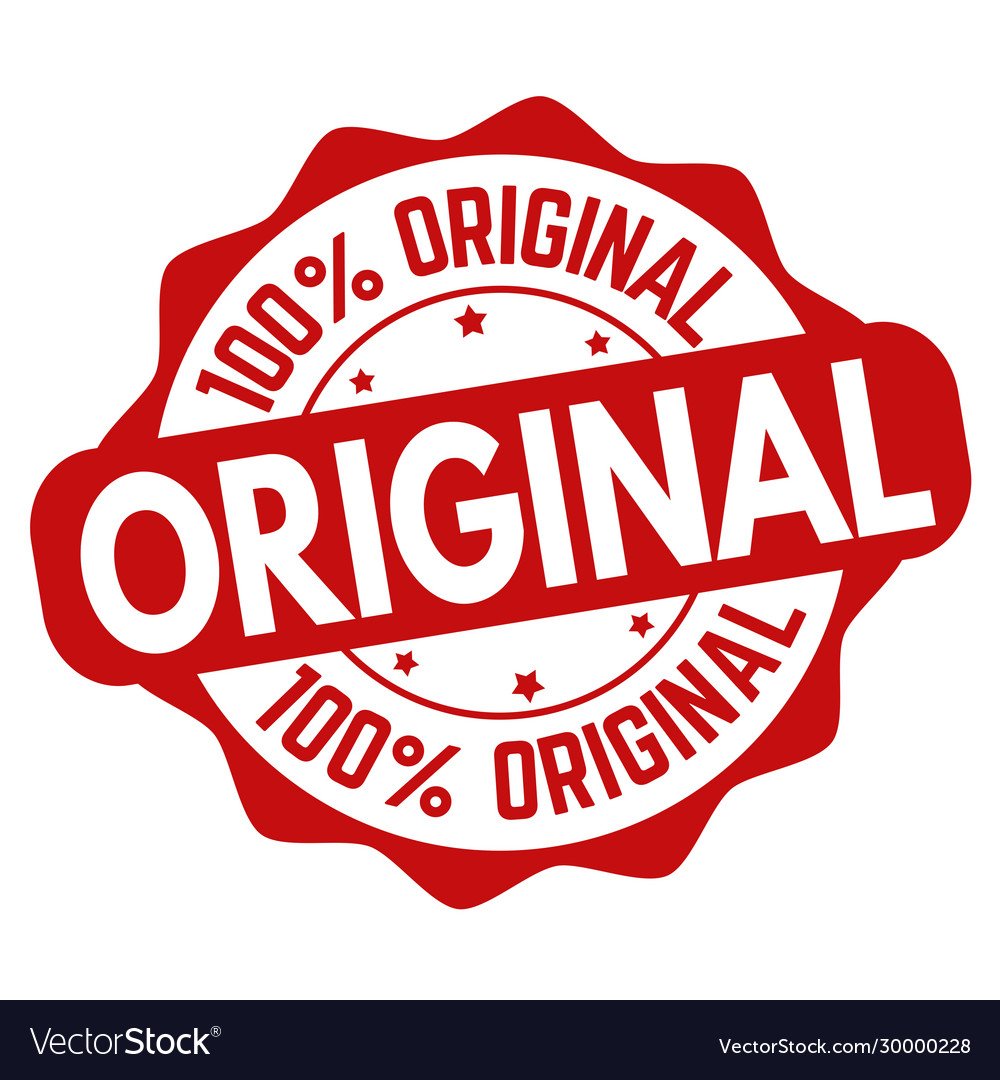 Original sign or stamp Royalty Free Vector Image