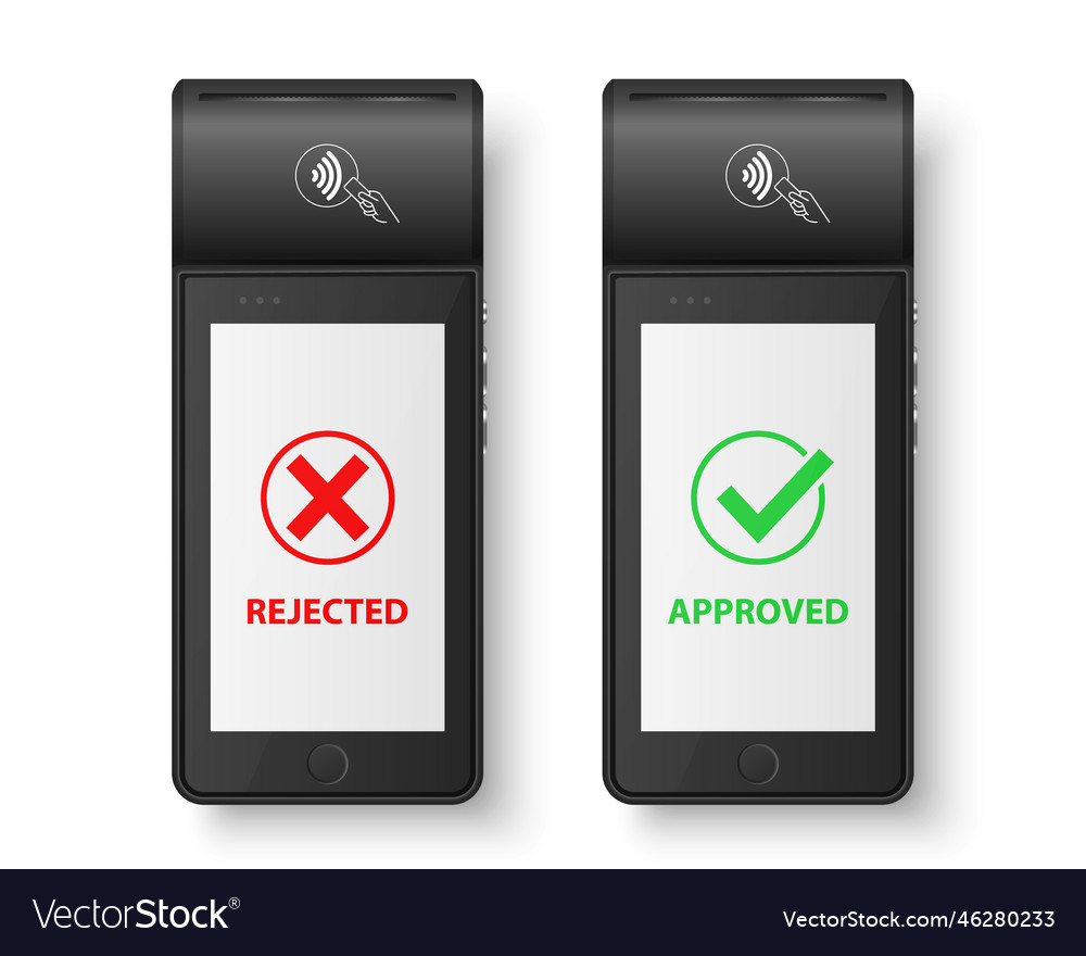 Rejected status. Платежный терминал мокап