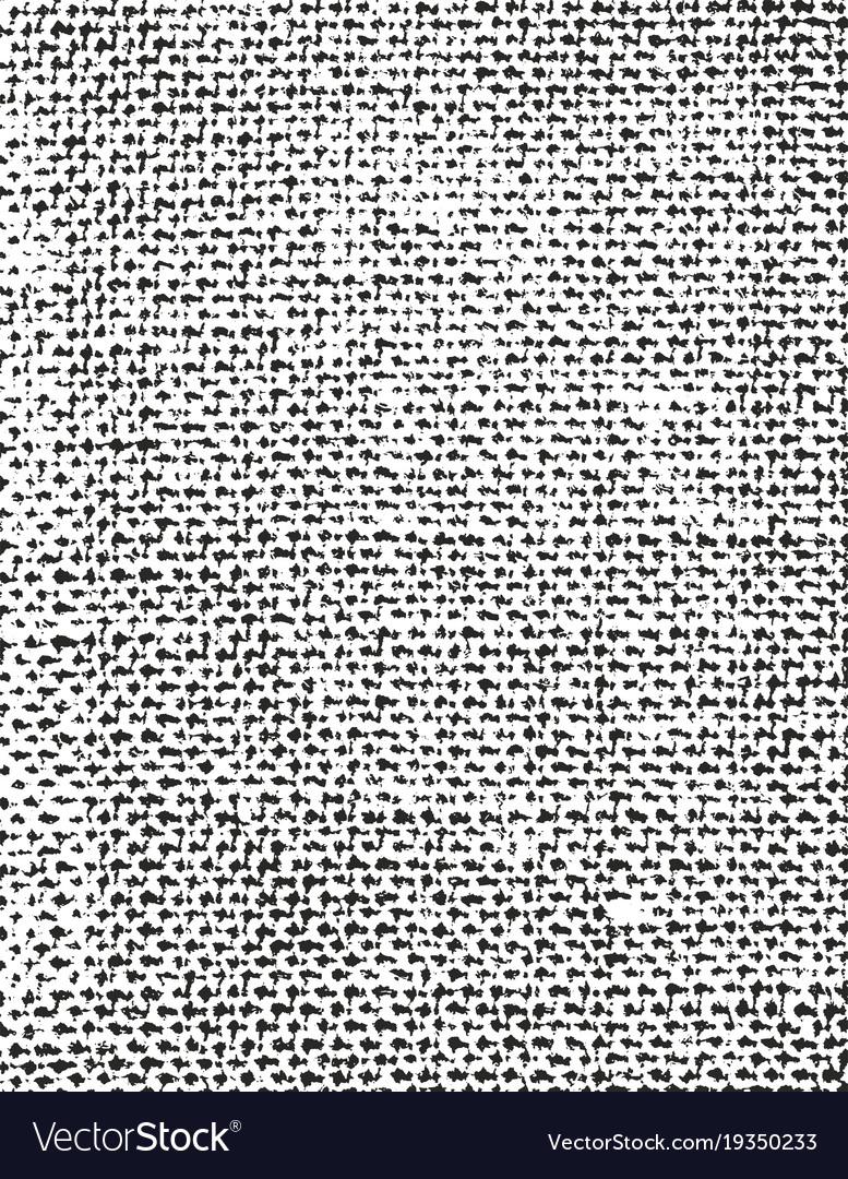 distressed overlay texture of weaving fabric vector image