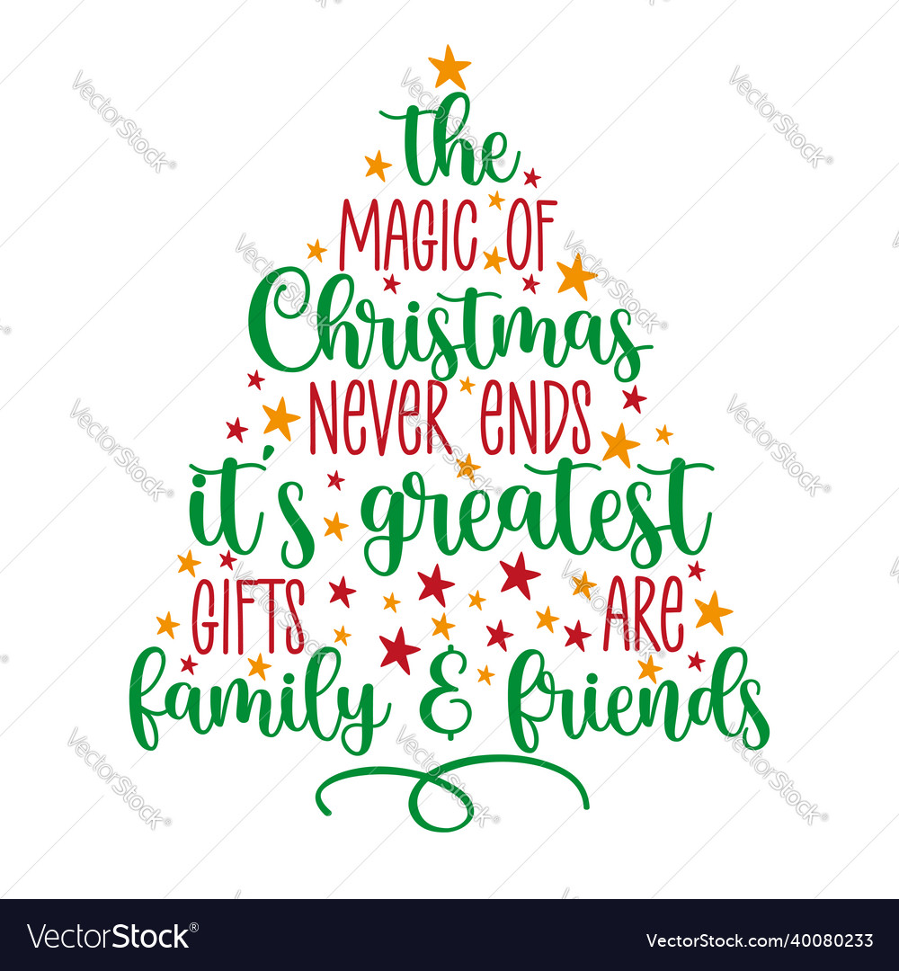 Holiday quote for christmas -handwriting text vector image Holiday quote for christmas -handwriting text