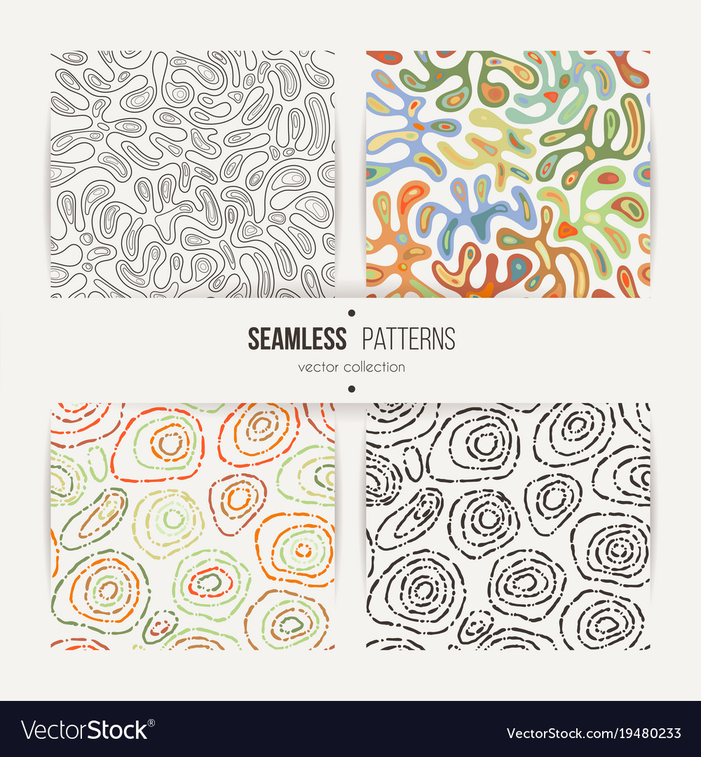 Set of seamless abstract patterns Royalty Free Vector Image