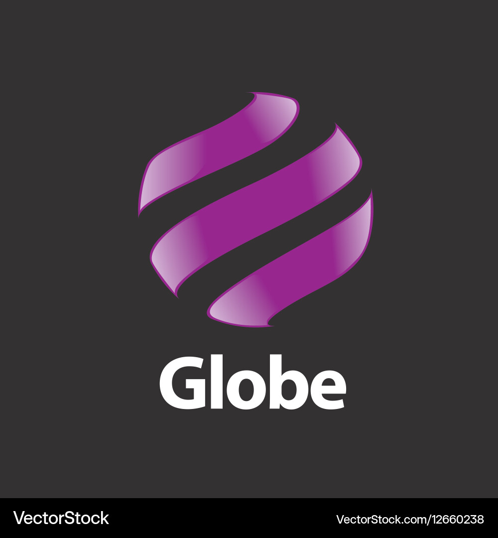 Abstract logo globe Royalty Free Vector Image - VectorStock