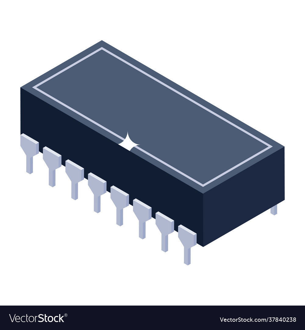 Microcontroller Royalty Free Vector Image - VectorStock