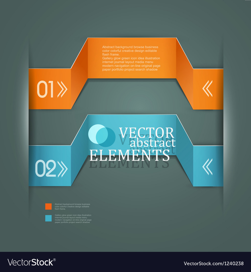 Modern Banner Items For Web Business Design Vector Image