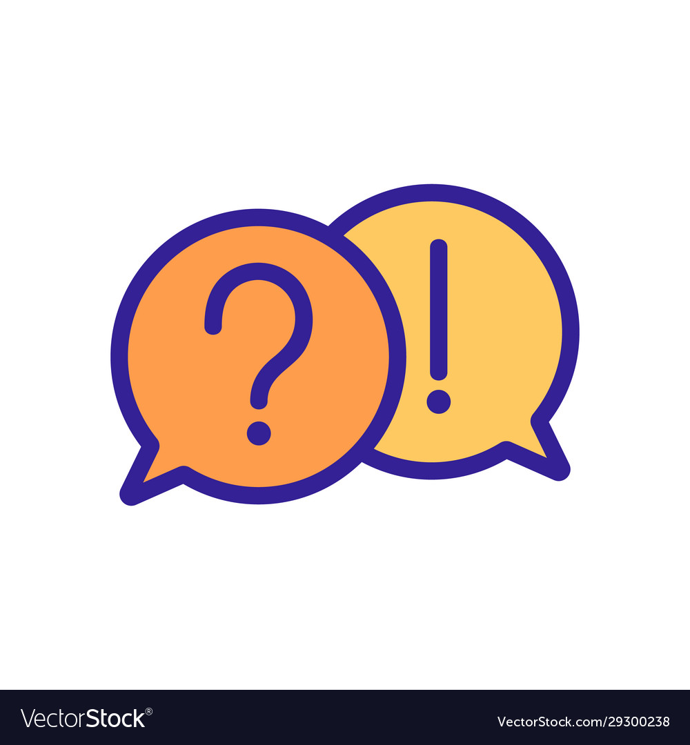 Questions and answers icon isolated Royalty Free Vector