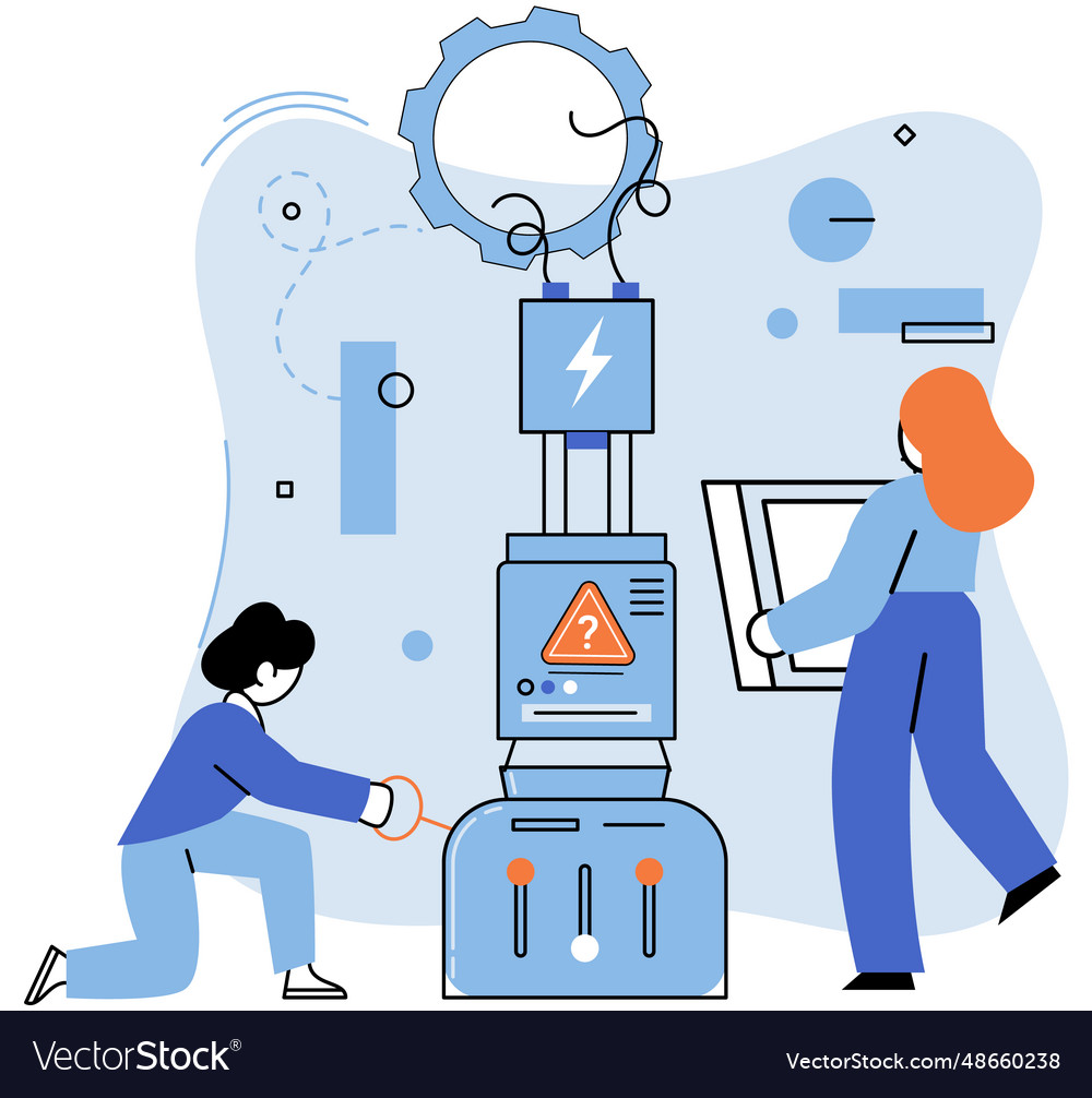 Team solving problems solve business problem Vector Image