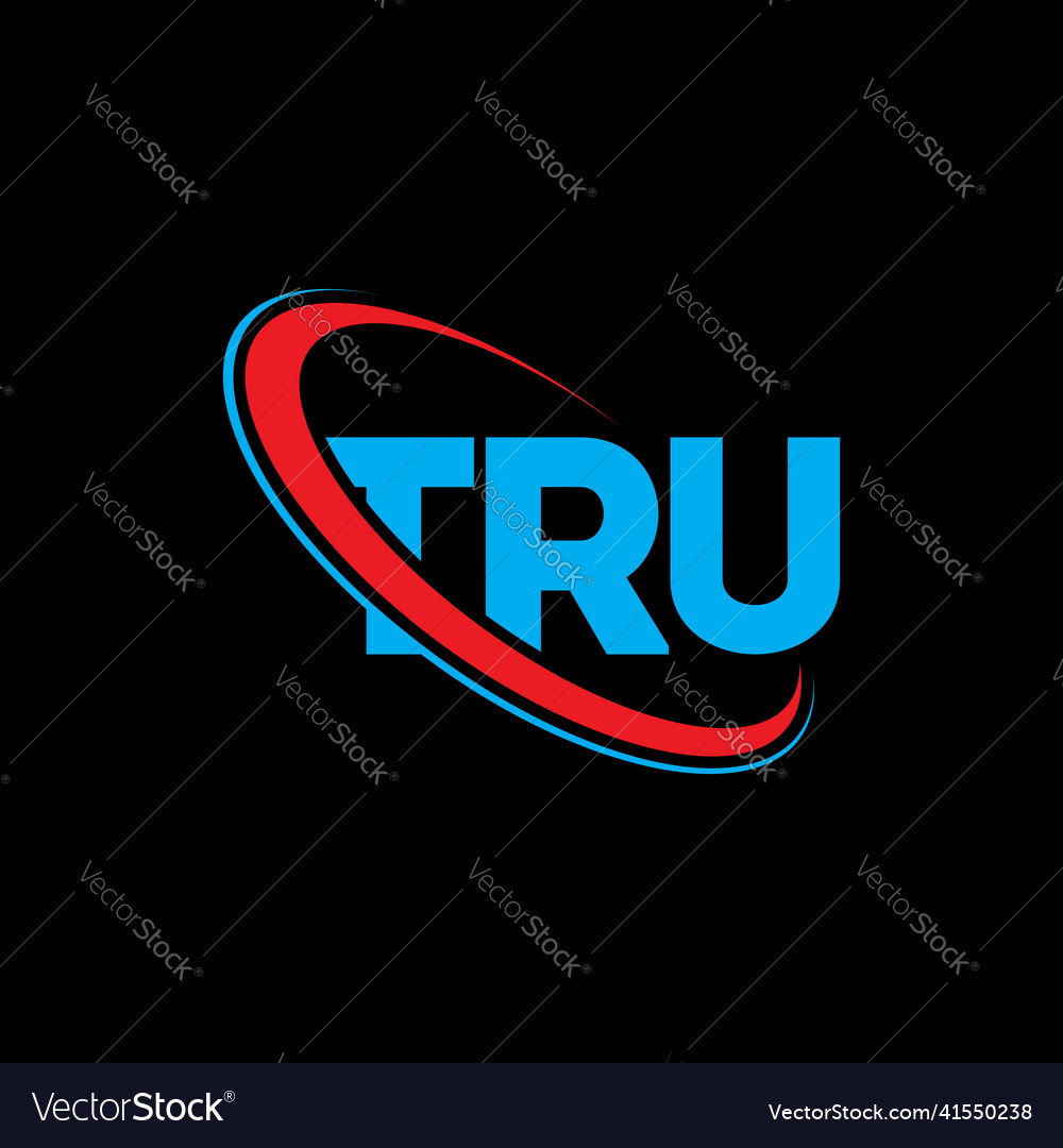 Tru logo letter design Royalty Free Vector Image