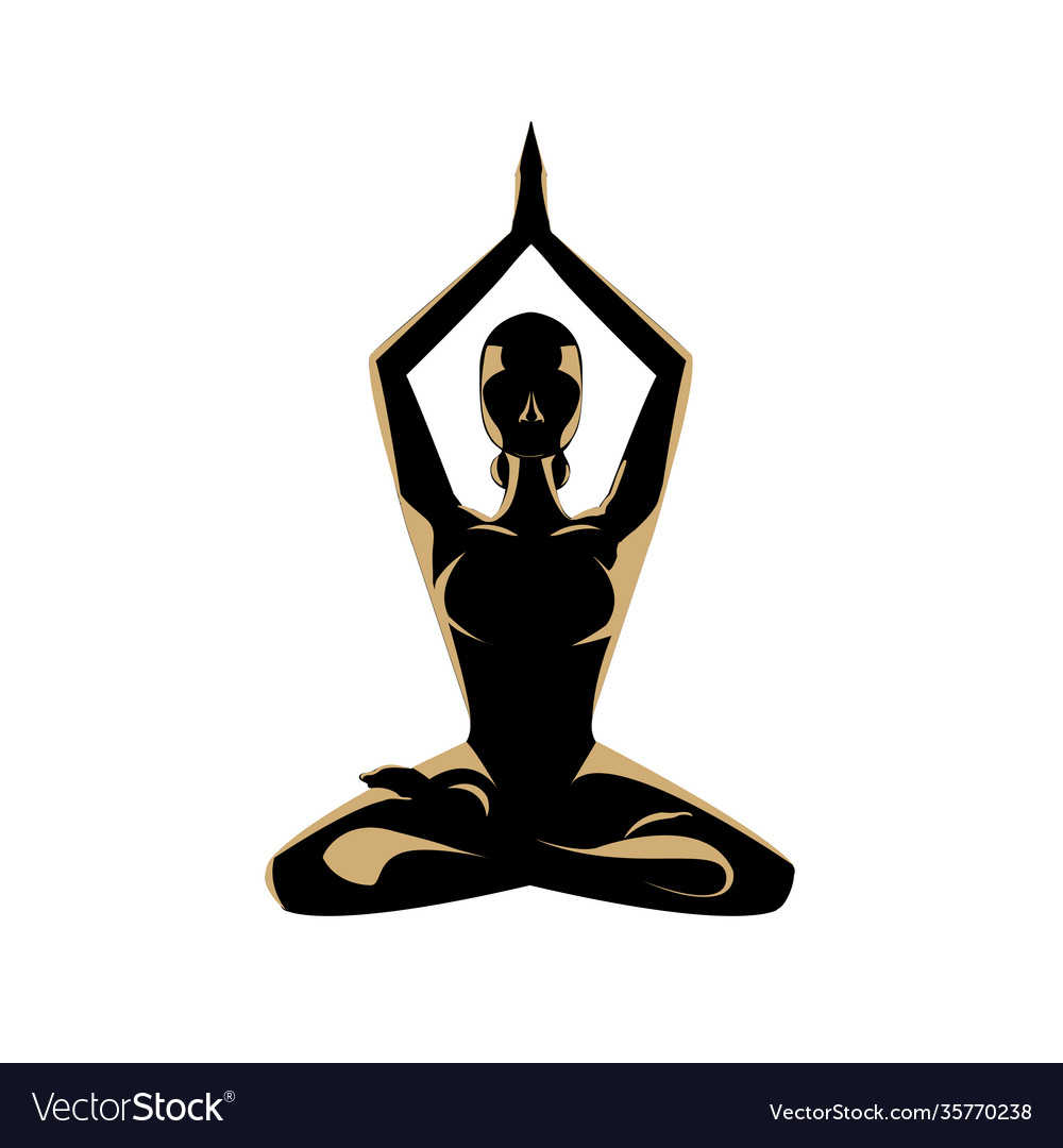 Yoga flat Royalty Free Vector Image - VectorStock