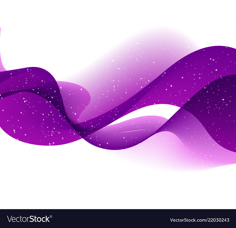 Abstract background with purple color wave Vector Image