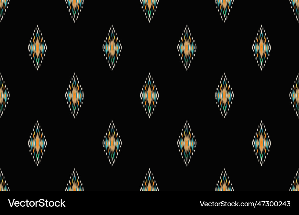 Ethnic geometric seamless pattern Royalty Free Vector Image